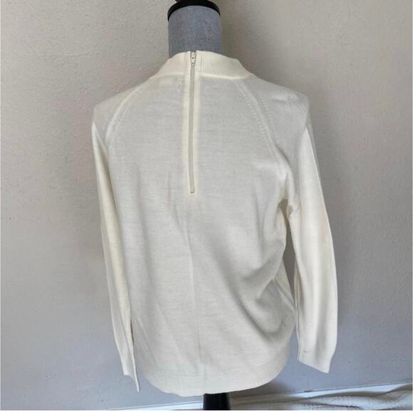 Hampshire Studio White Turtleneck Sweater - Picture 5 of 15